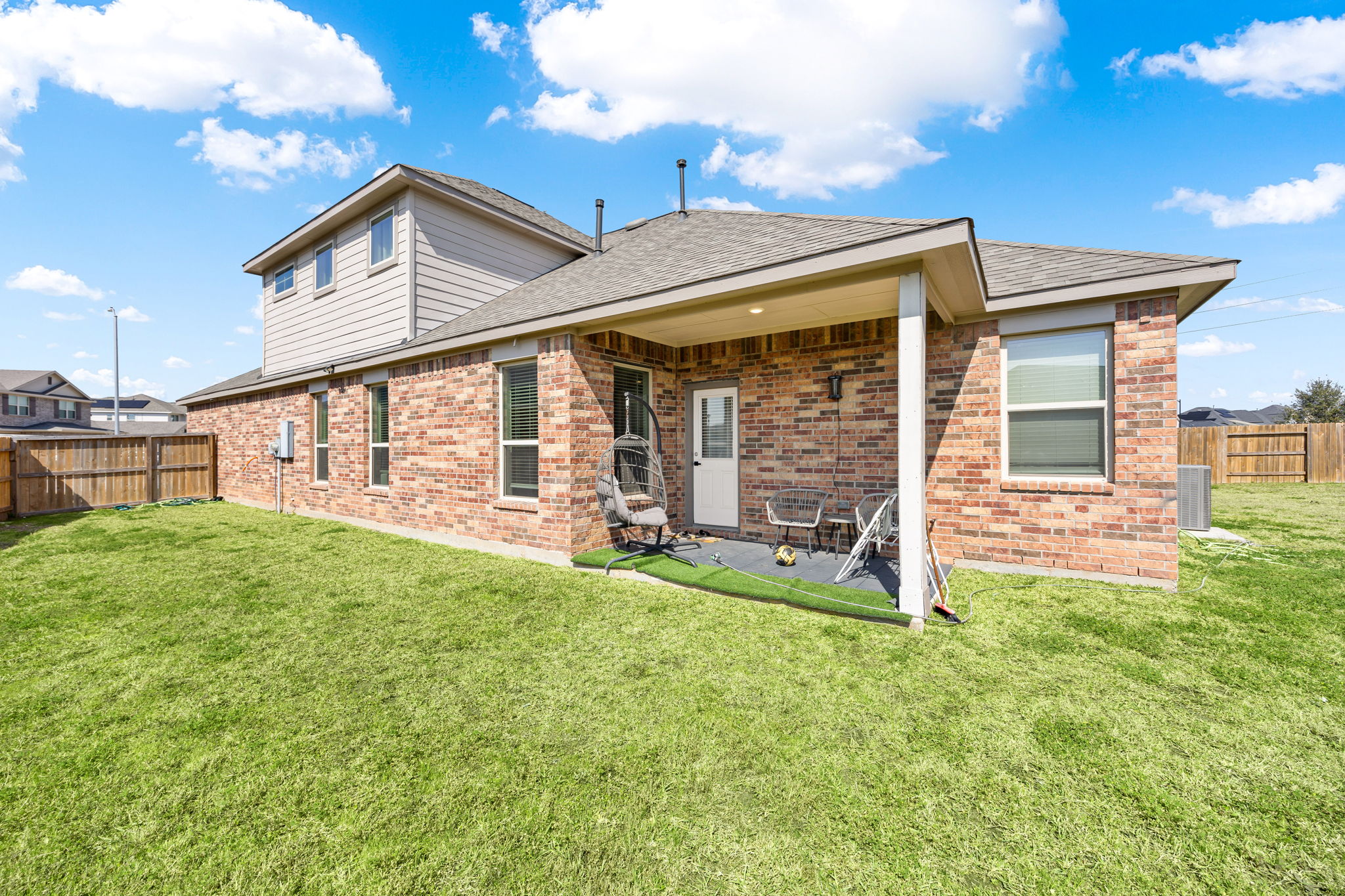 Back covered patio