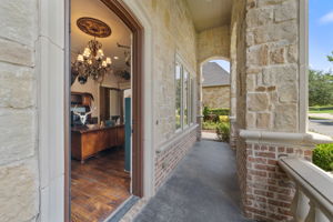 Office leads out to Private Patio