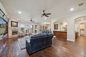 Great Room Leads to Outdoor Living