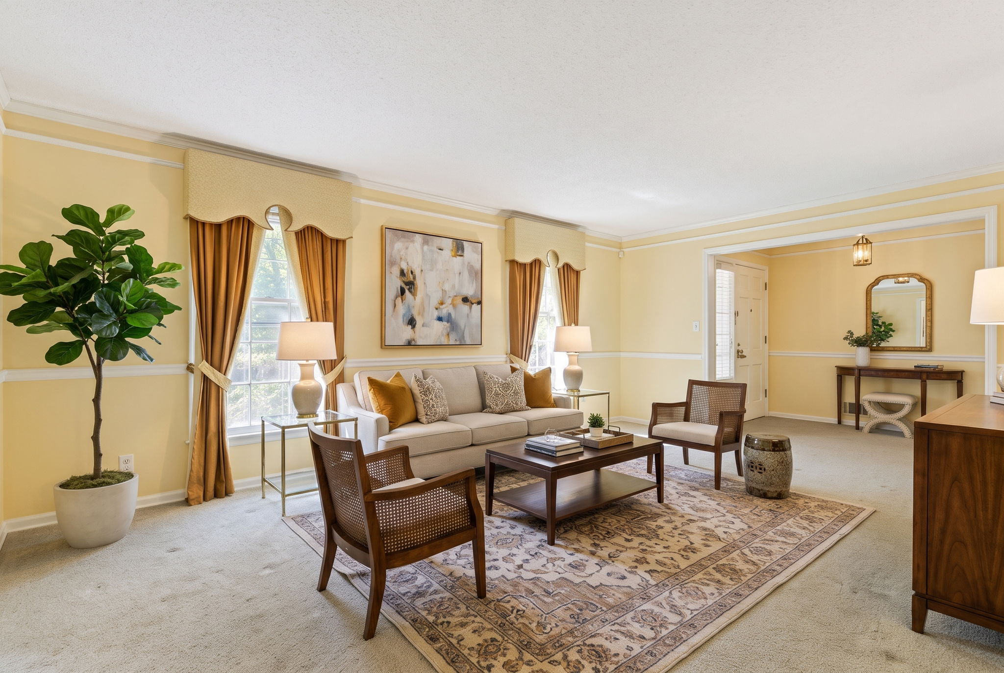 Formal Living - Virtually Staged