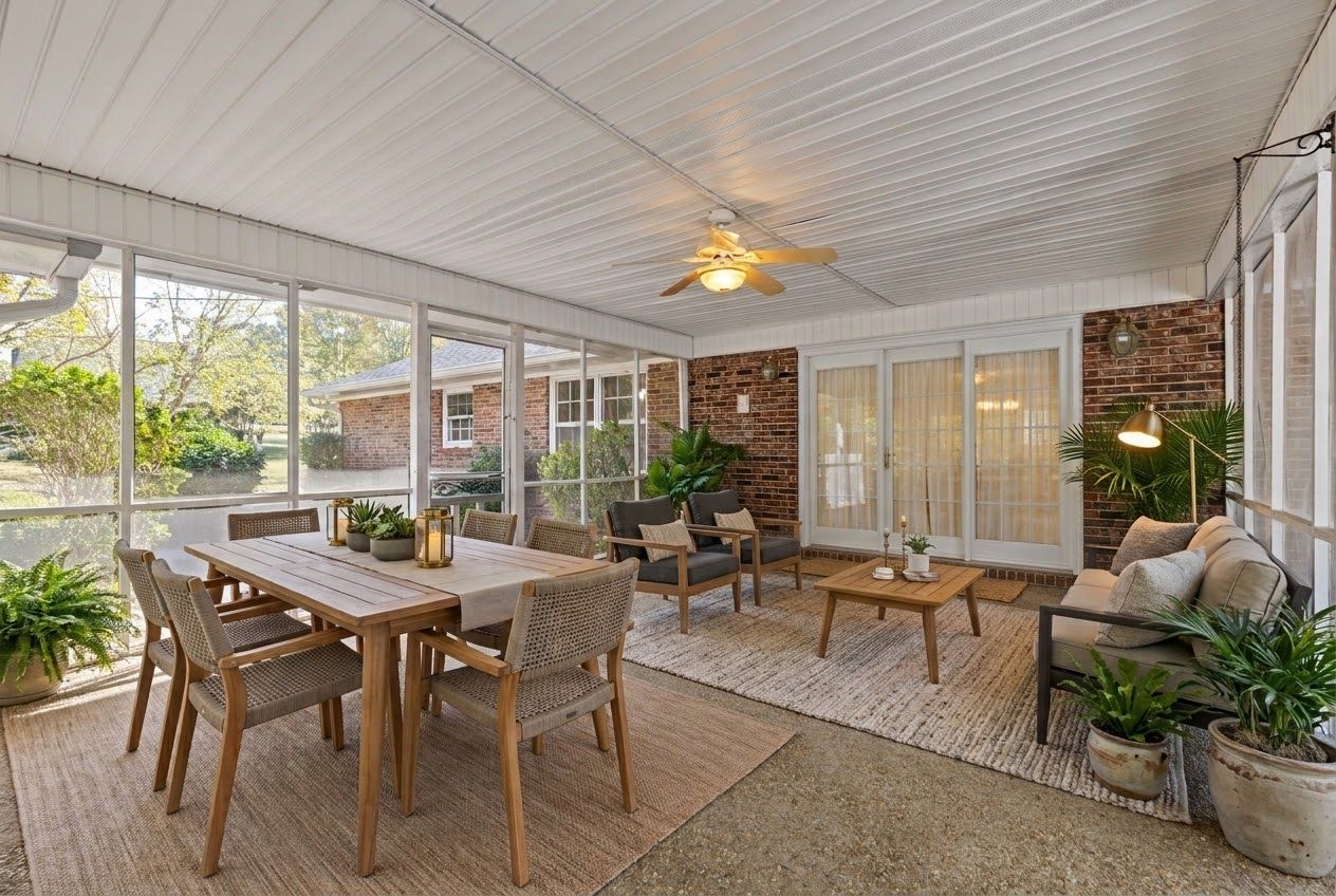 Screened-in Porch (virtually staged)