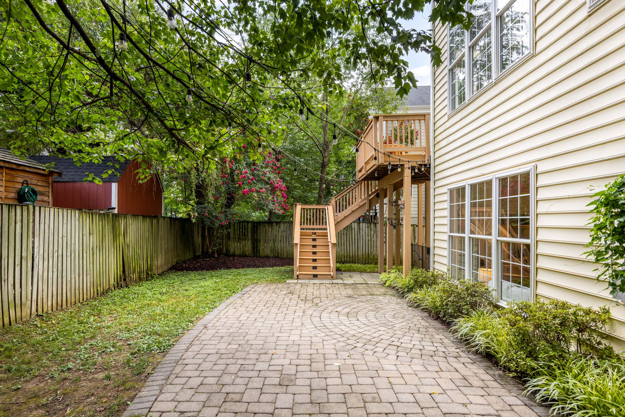 Private, Fully Fenced Backyard with Deck & Patio