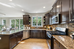 Updated Kitchen with Breakfast Bar & Built-in Desk
