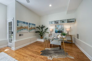 Recreation Room with Gas Fireplace on Lower Level