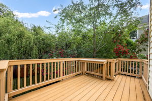 Private, Fully Fenced Backyard with Deck