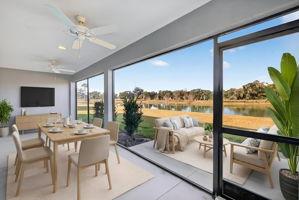 Lanai and Patio -Virtually Staged