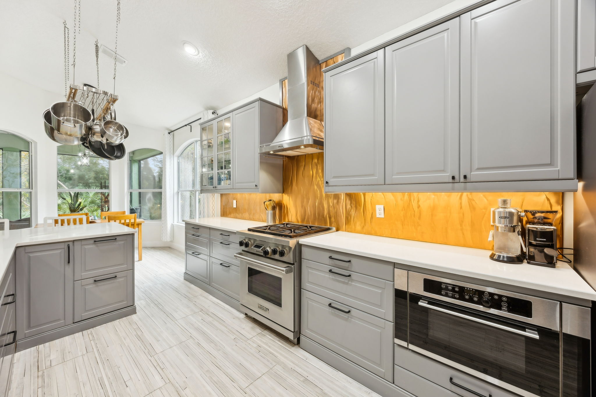 The Kitchen layout is functional,