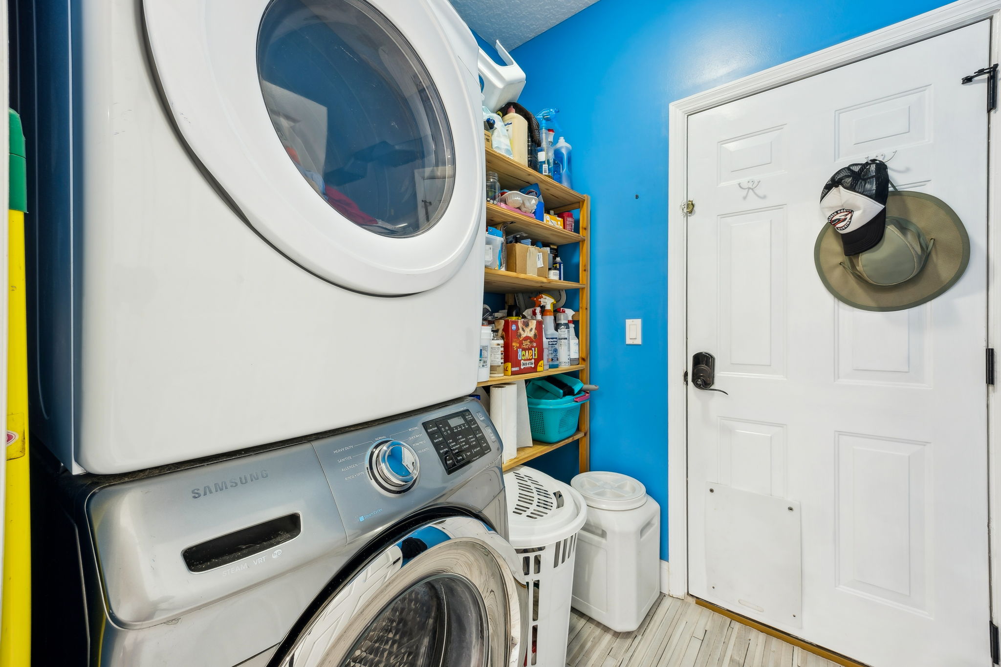 Laundry room is right off the garage.
