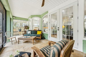 Located off the living area,