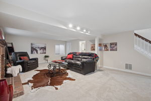 Family room is light and bright