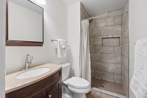 Ensuite Primary Bathroom w/newly tiled shower