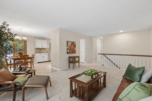 Living Room opens to dining & kitchen
