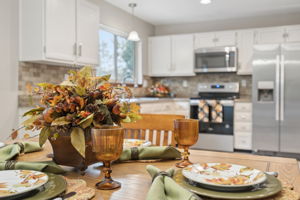 Dining area convenient to kitchen