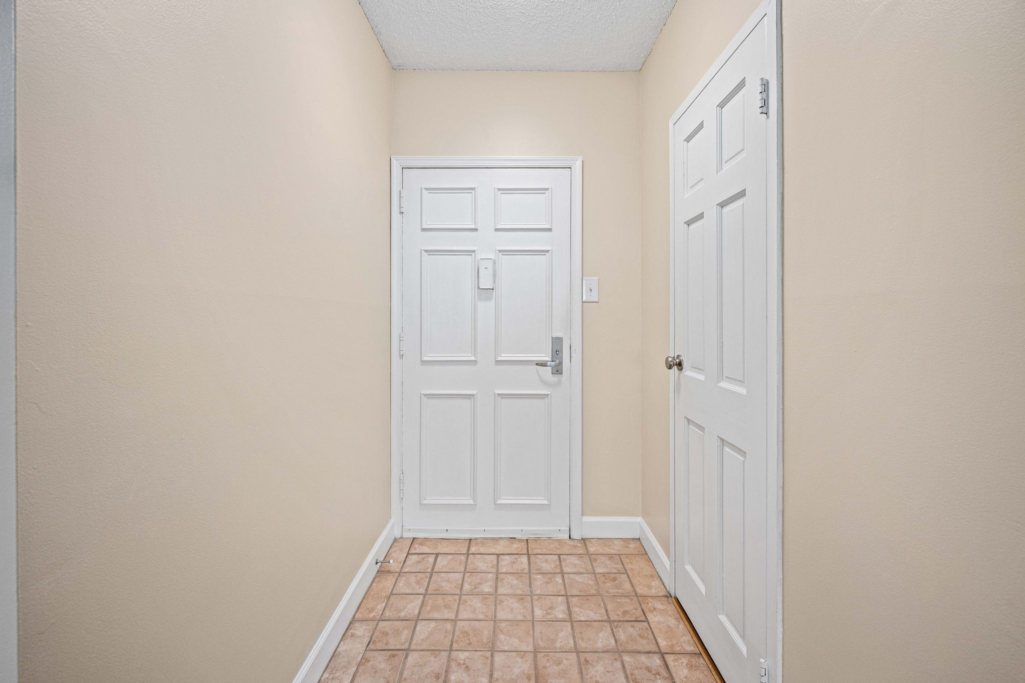 Foyer boasts a spacious closet as well
