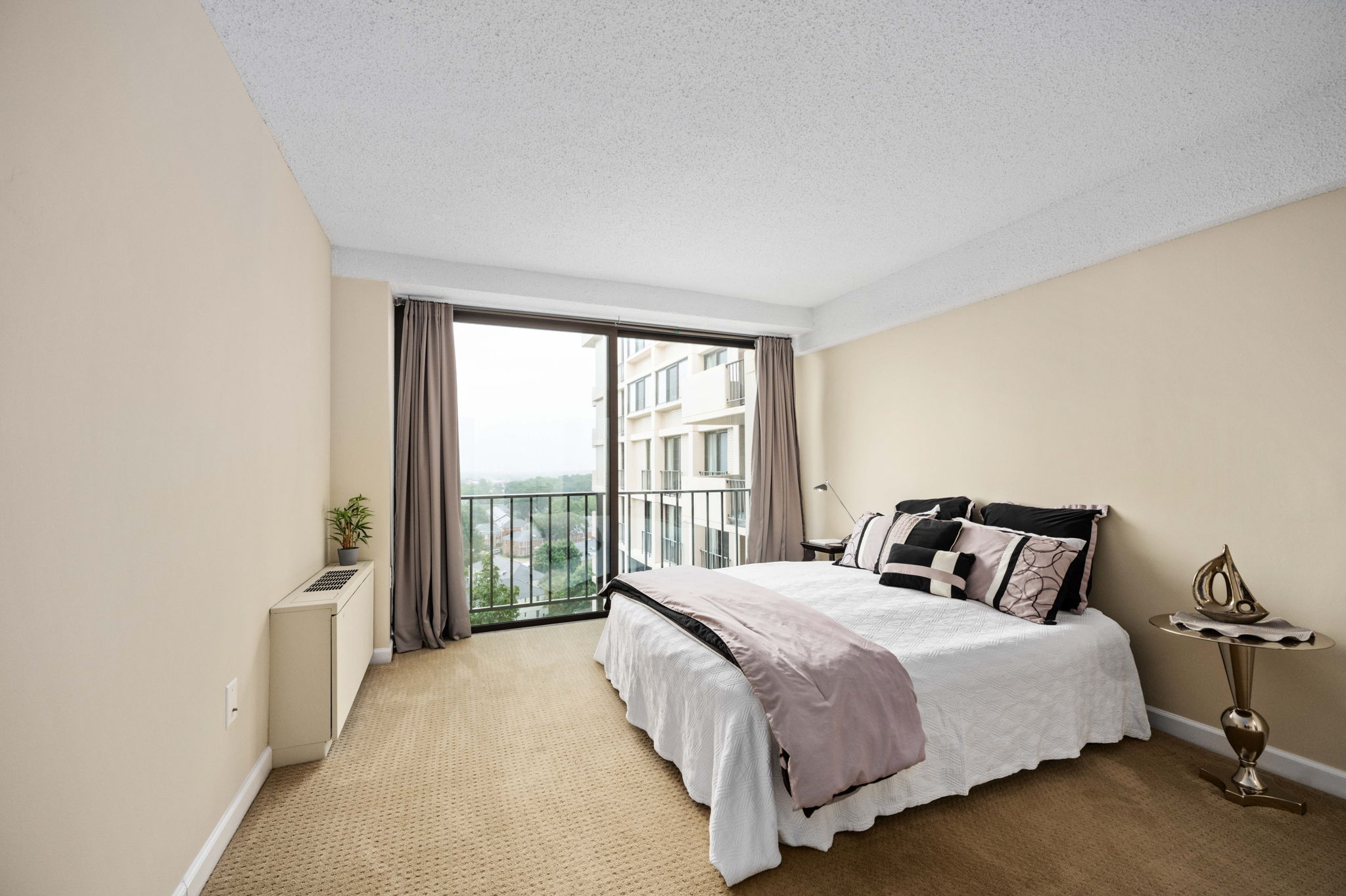 Floor to ceiling windows for natural light