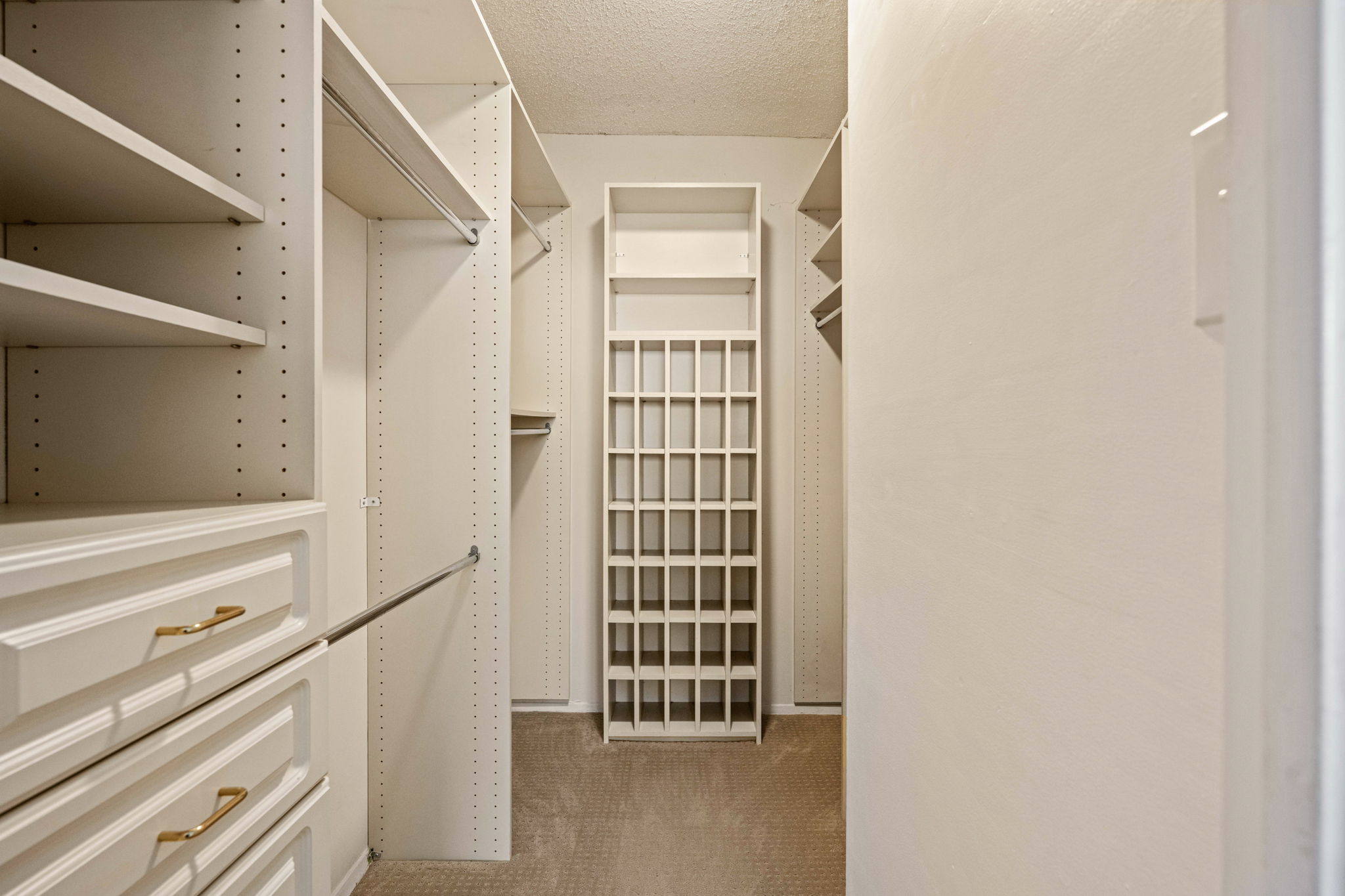 Walk-in closet with Custom organization