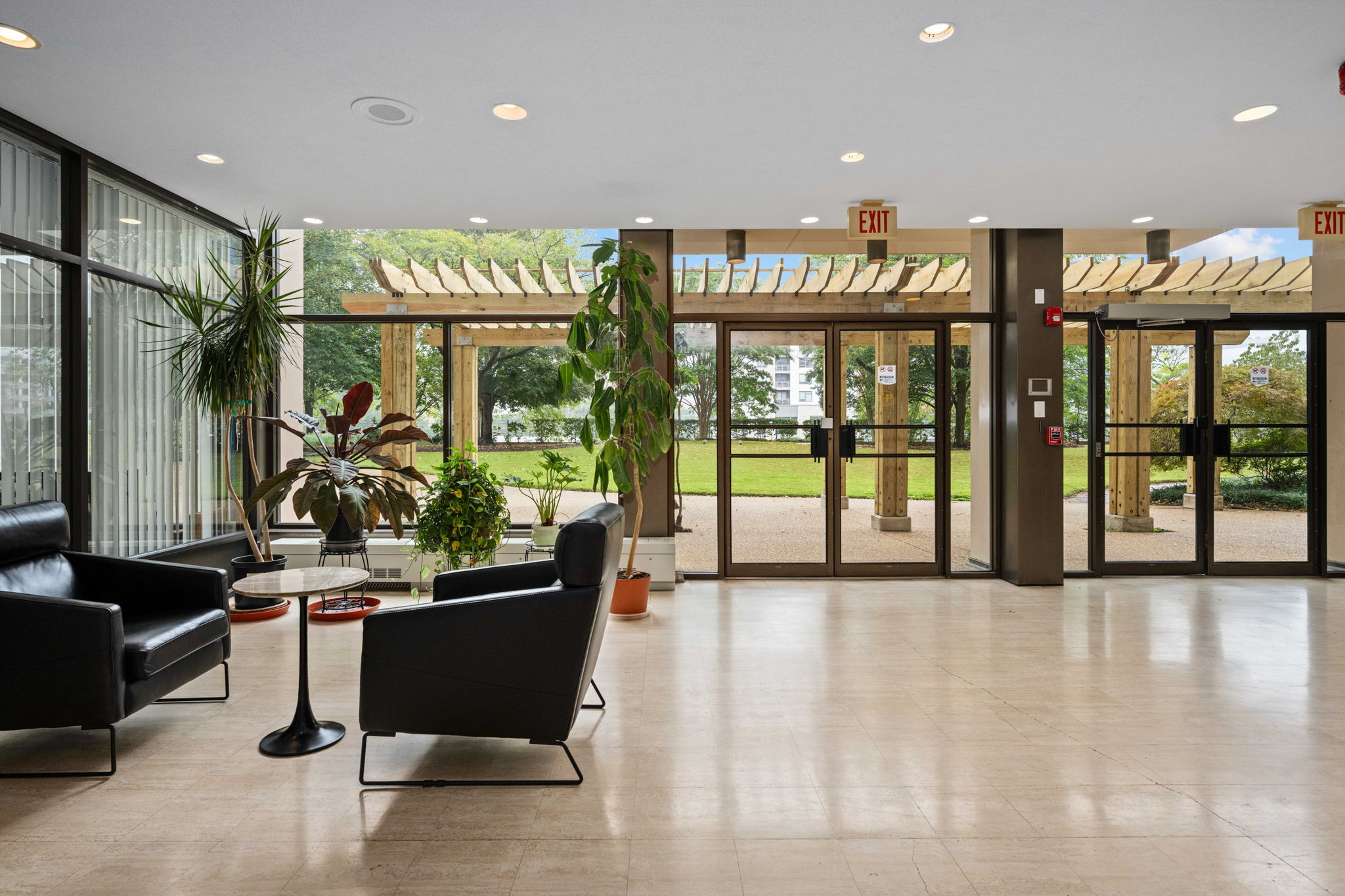 Plaza entrance