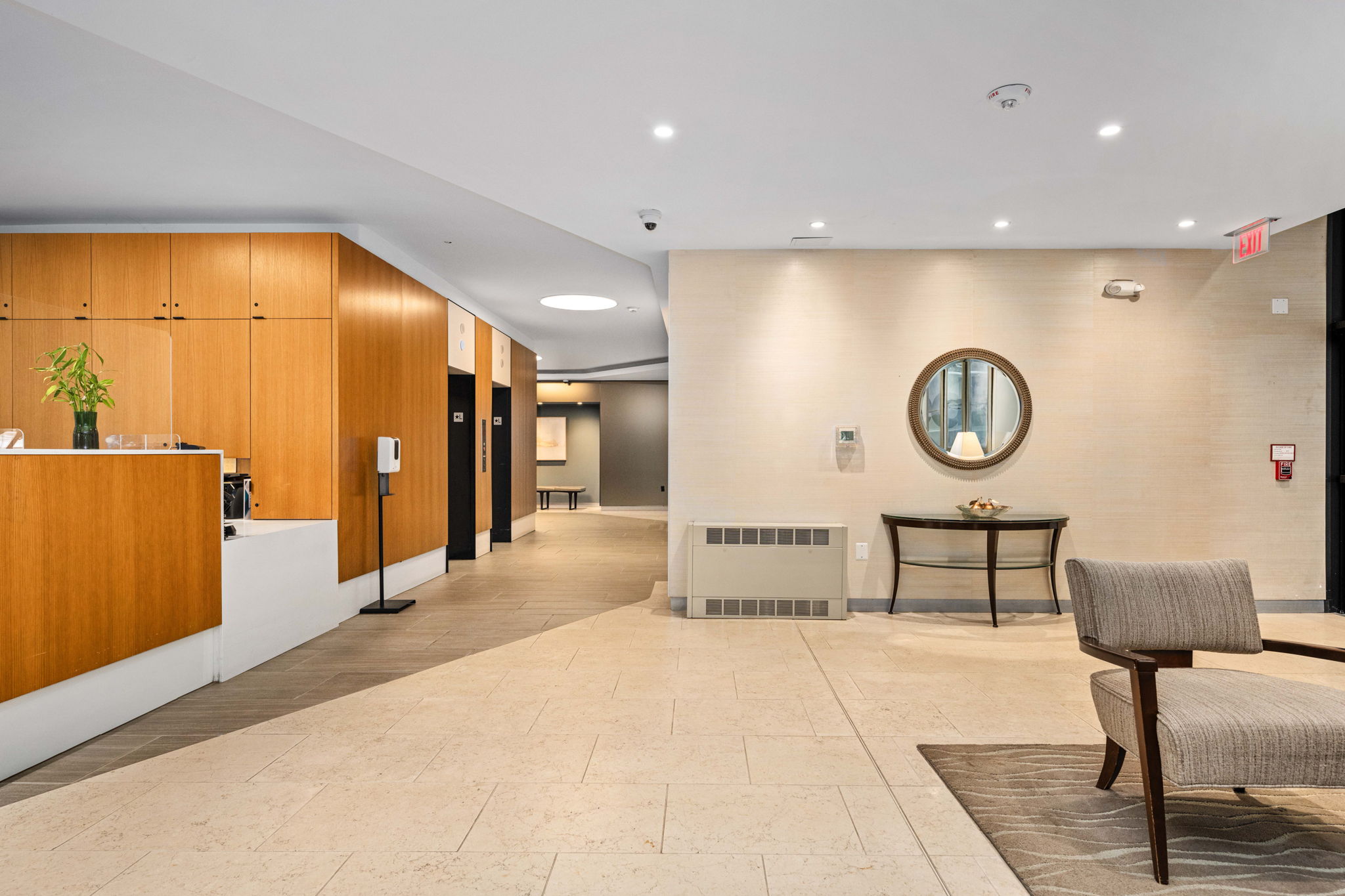 Secure Entrance and Reception Desk
