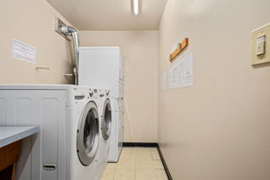 Free laundry on all floors, two rooms on each floor