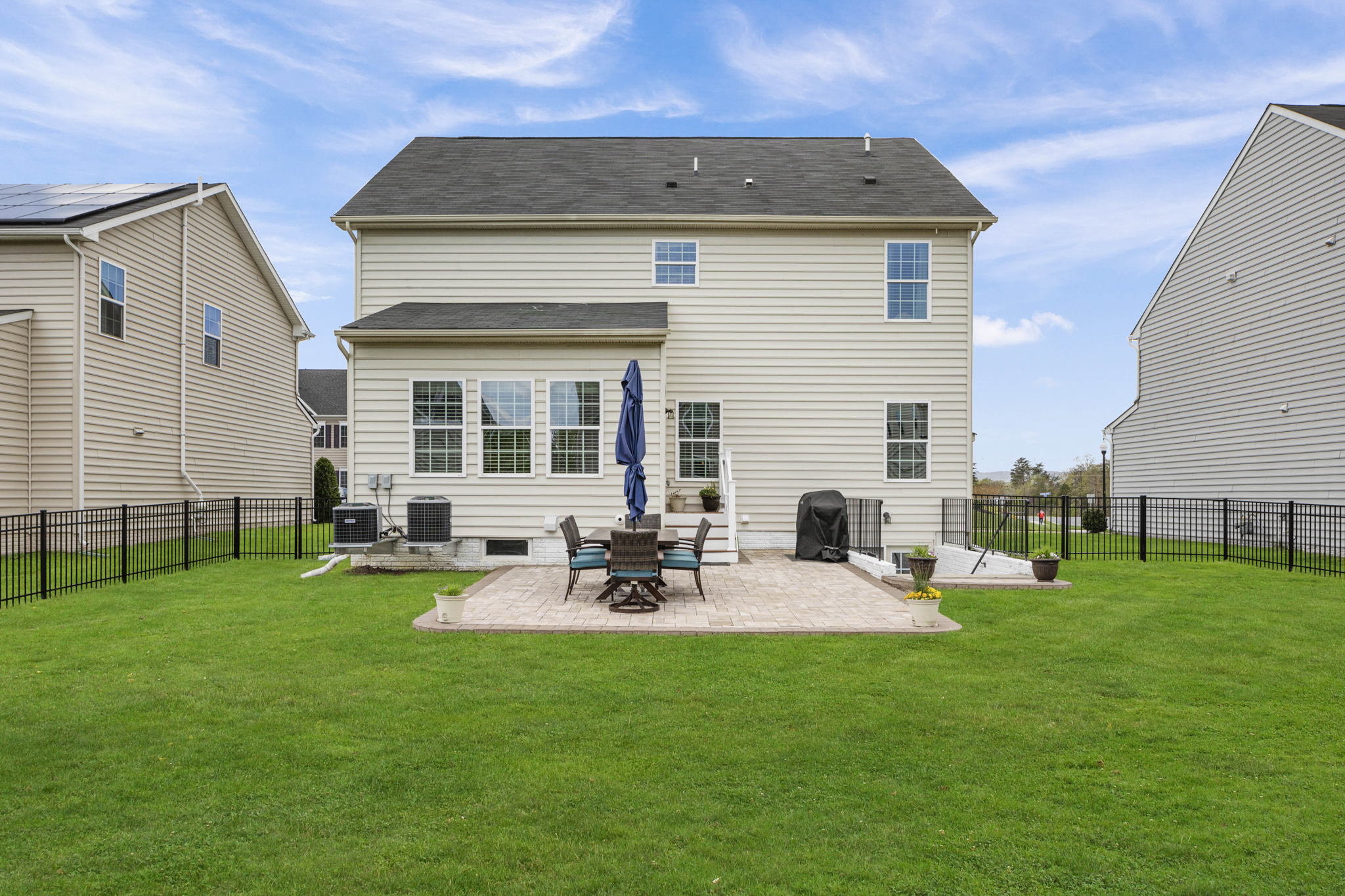 Rear view of home