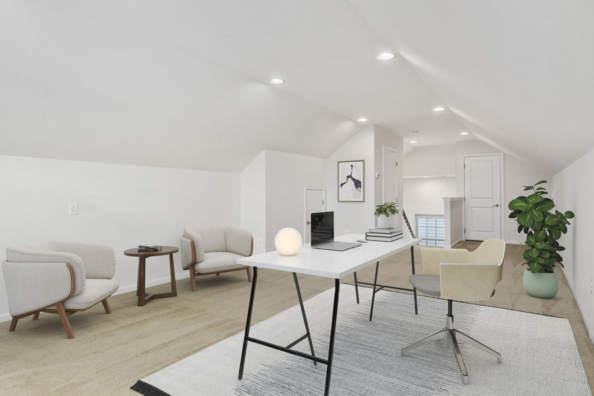Loft (with virtual staging)