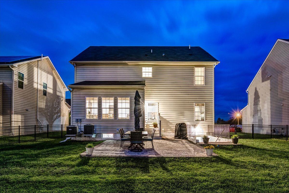 Rear view of home
