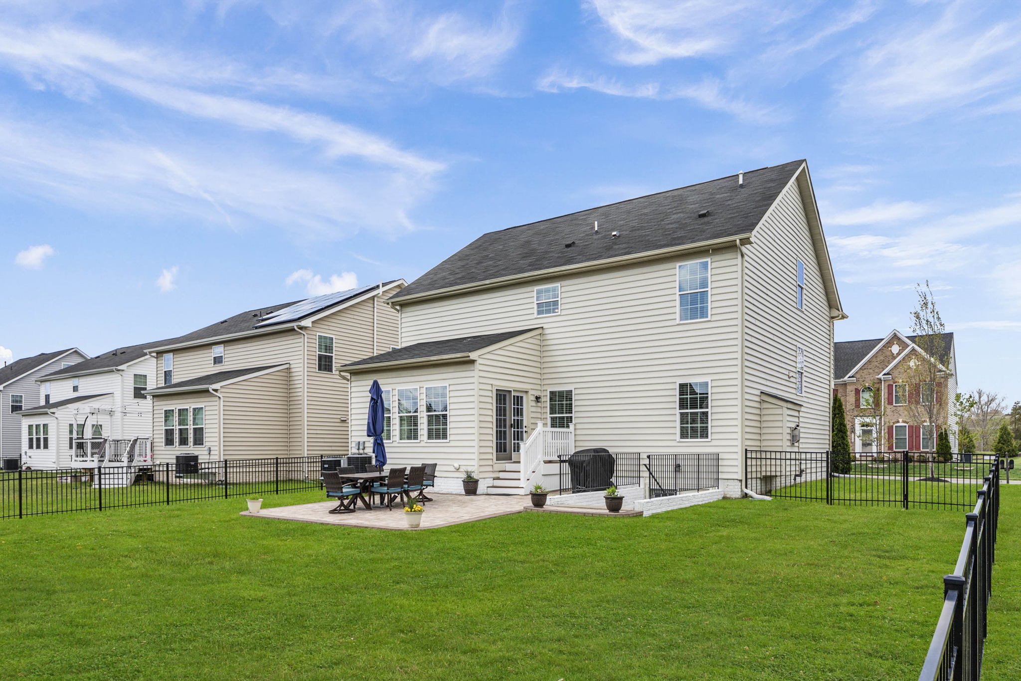 Rear view of home