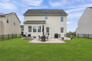 Rear view of home