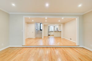 19 Living Room C w Dining + Kitchen