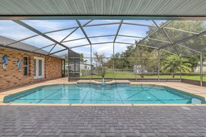 Pool with Guest House Entrance on the left