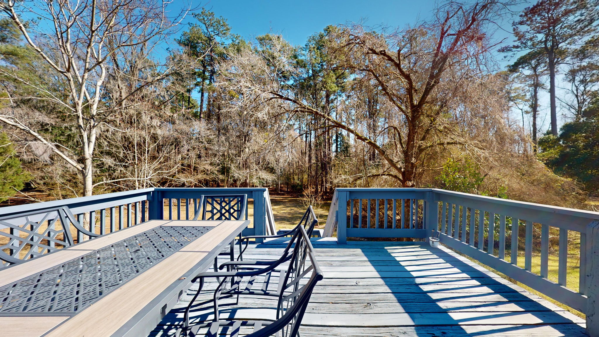 Unit A Large Rear Deck off of Kitchen