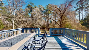 Unit A Large Rear Deck off of Kitchen