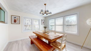 Unit A Dining Room w/ Natural Light