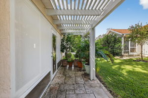 Rear Patio and Pergola