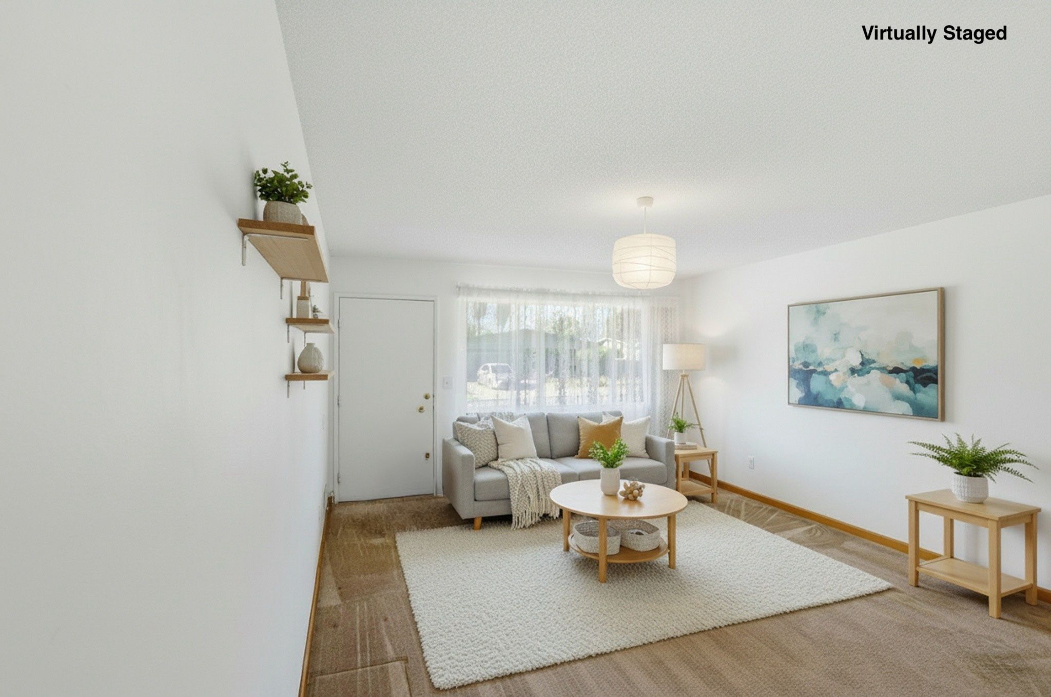 Living Room, Virtually Staged