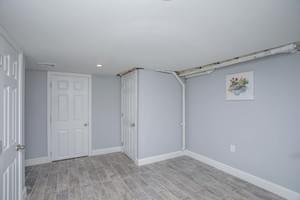 Partially finished basement