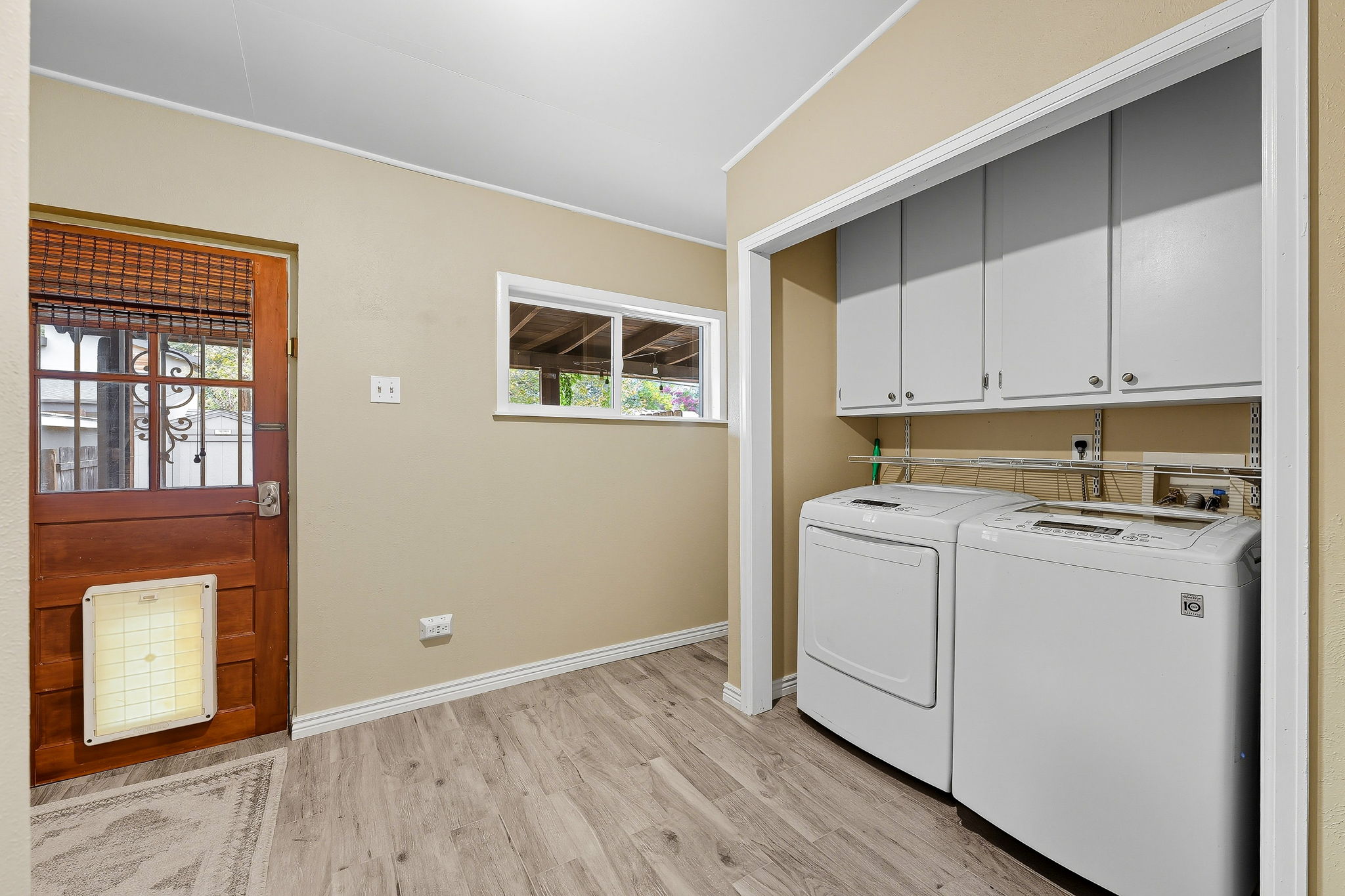 Large laundry/mud room/drop zone for gear!