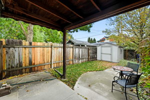 Covered back patio