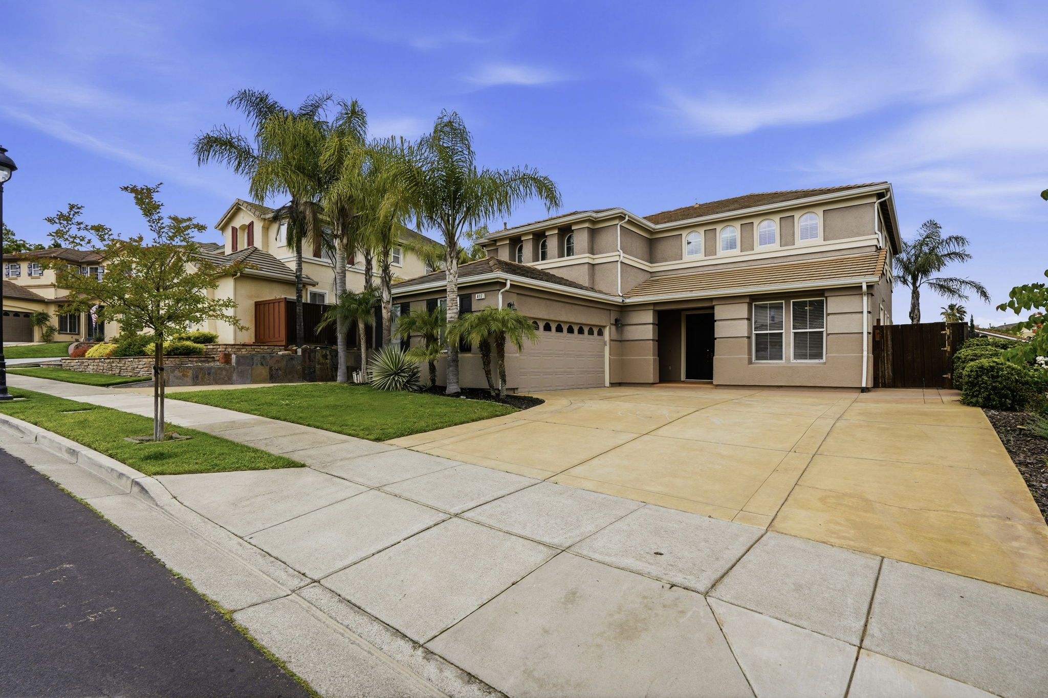 Oversized driveway