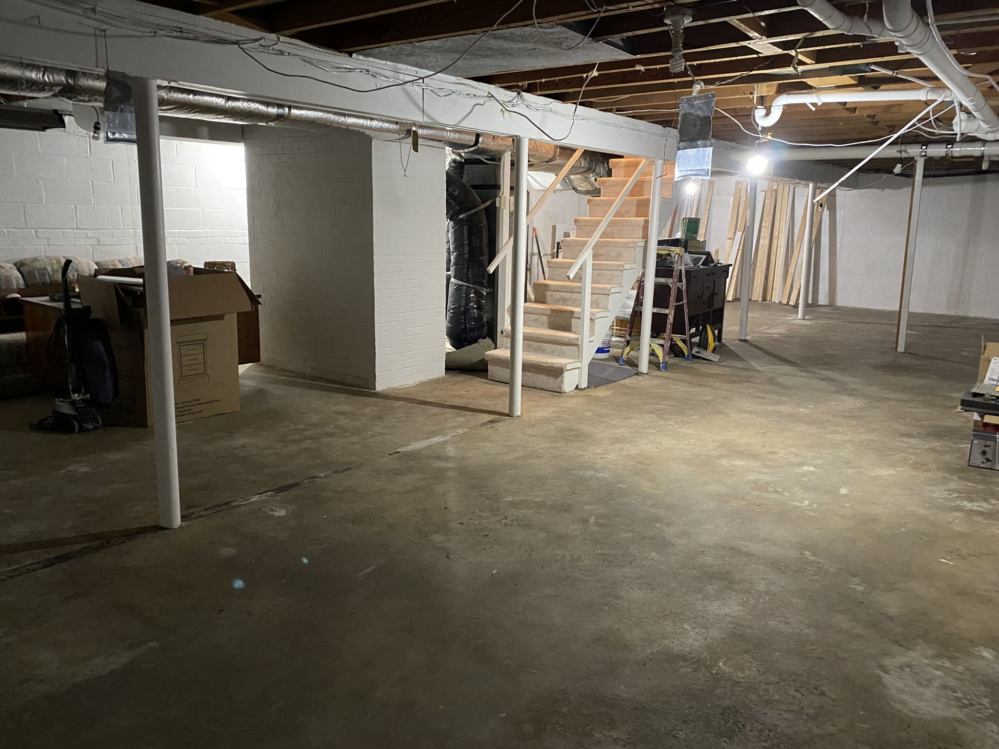 Basement before