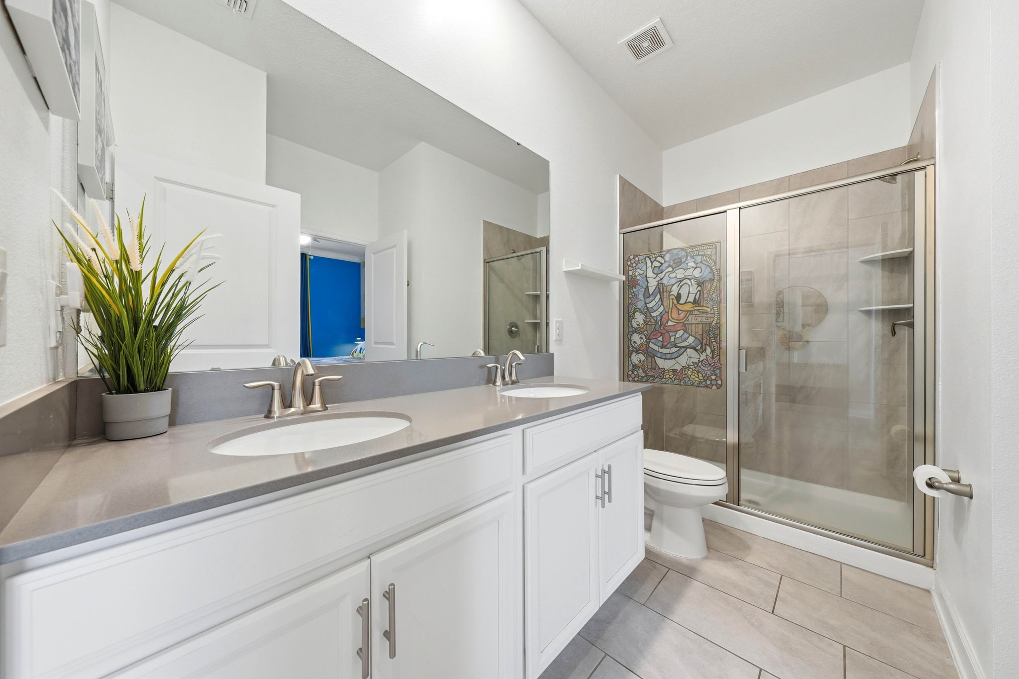 1st Floor full bathroom - double sinks - walk in shower