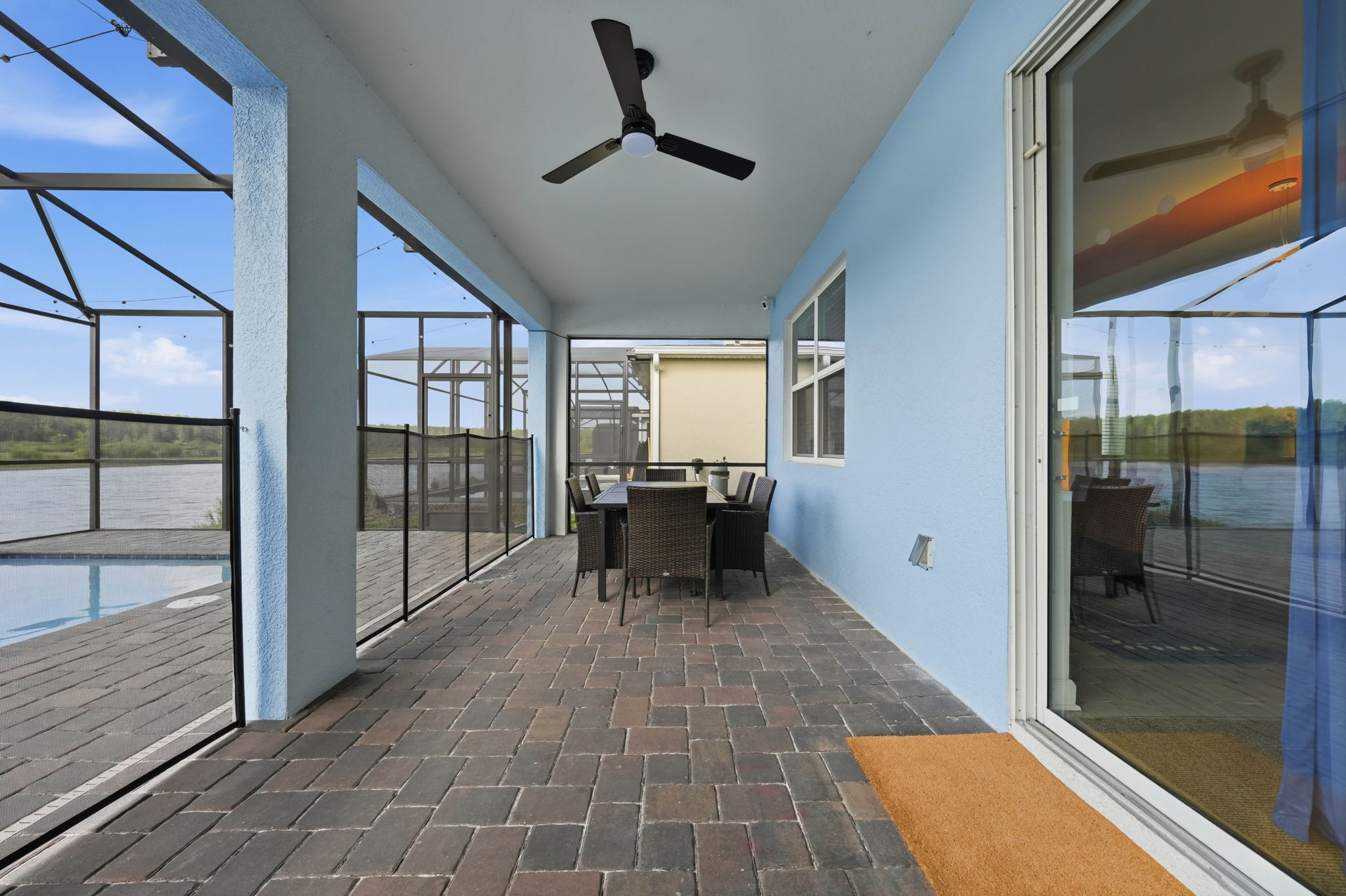 Covered Deck - Patio Paver- New exterior fans