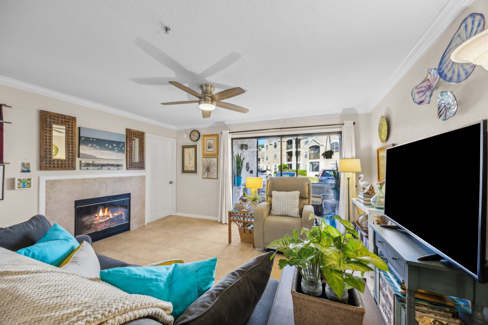 Wood Burning Fireplace