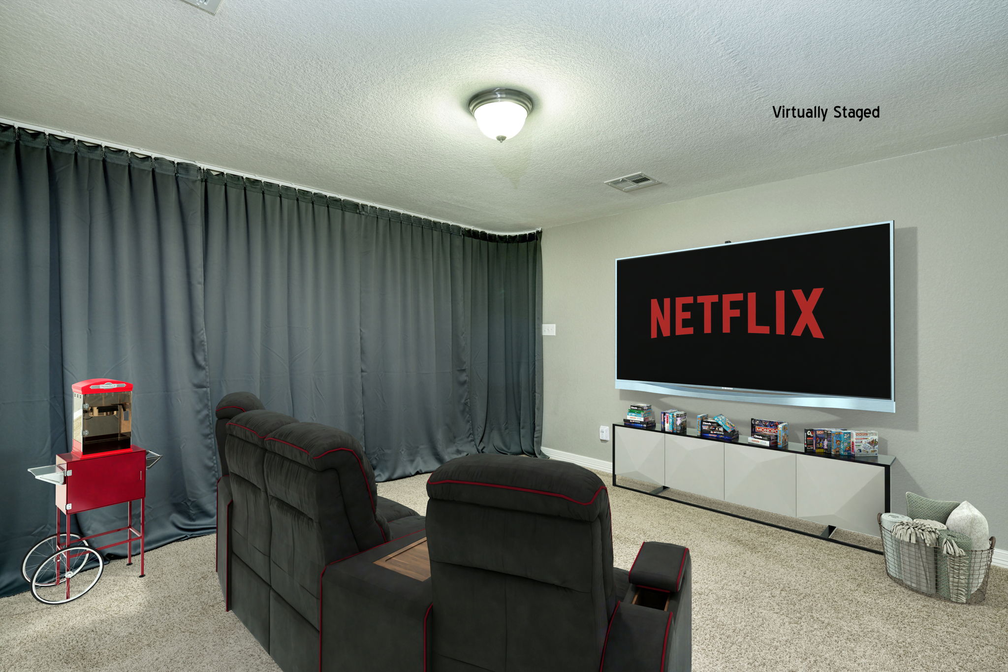 Loft/Media Room Virtually Staged