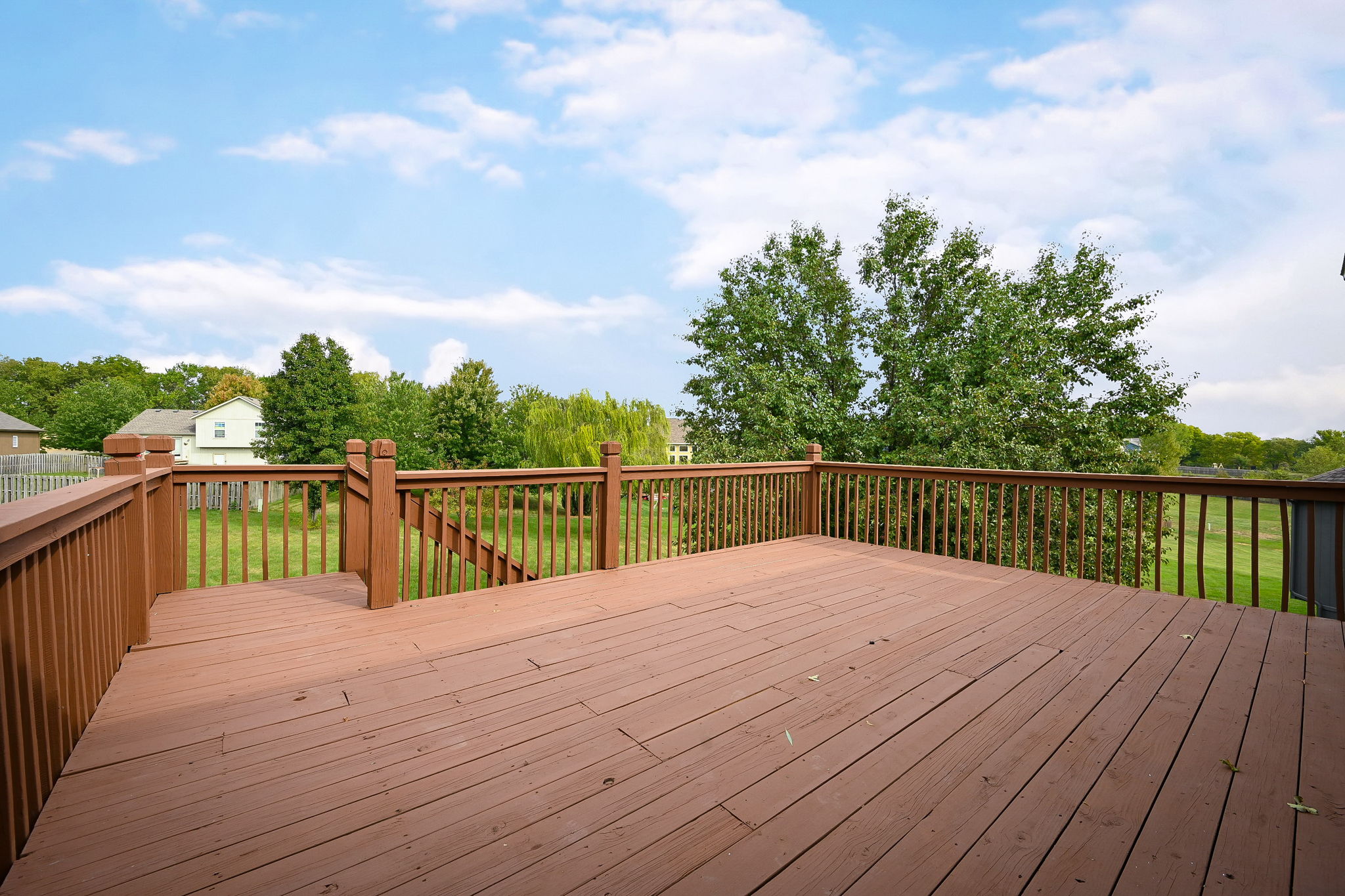 Deck just stained