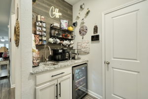 Wet Bar/Coffee Station