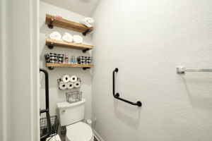 Primary Bathroom with Custom Shelves
