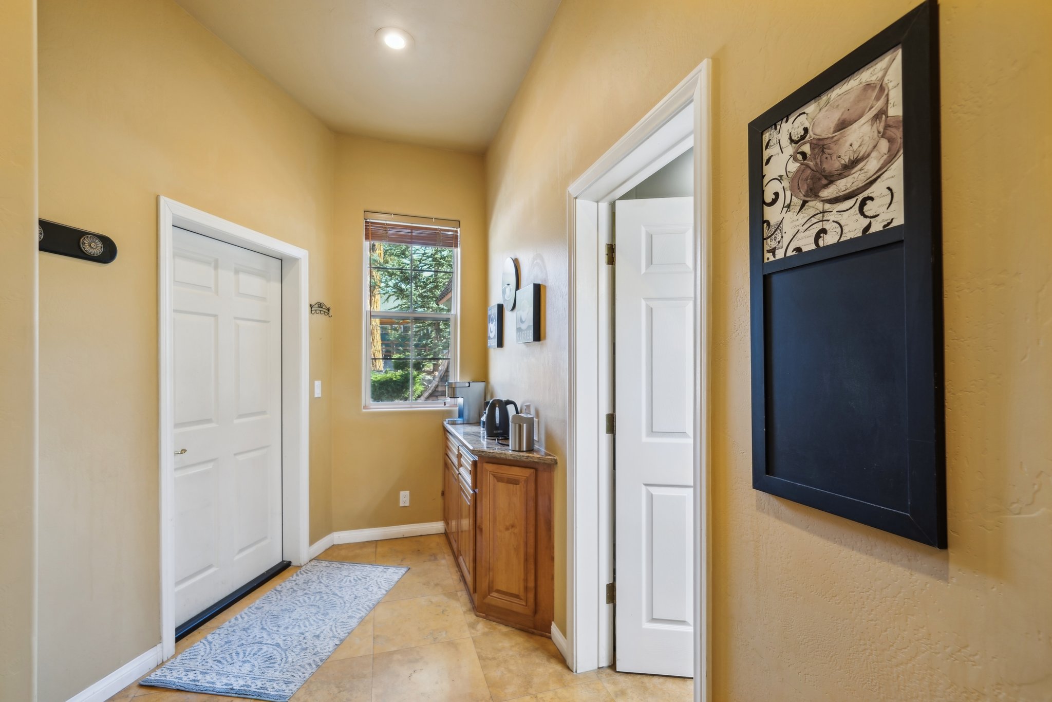 Mud room off garage