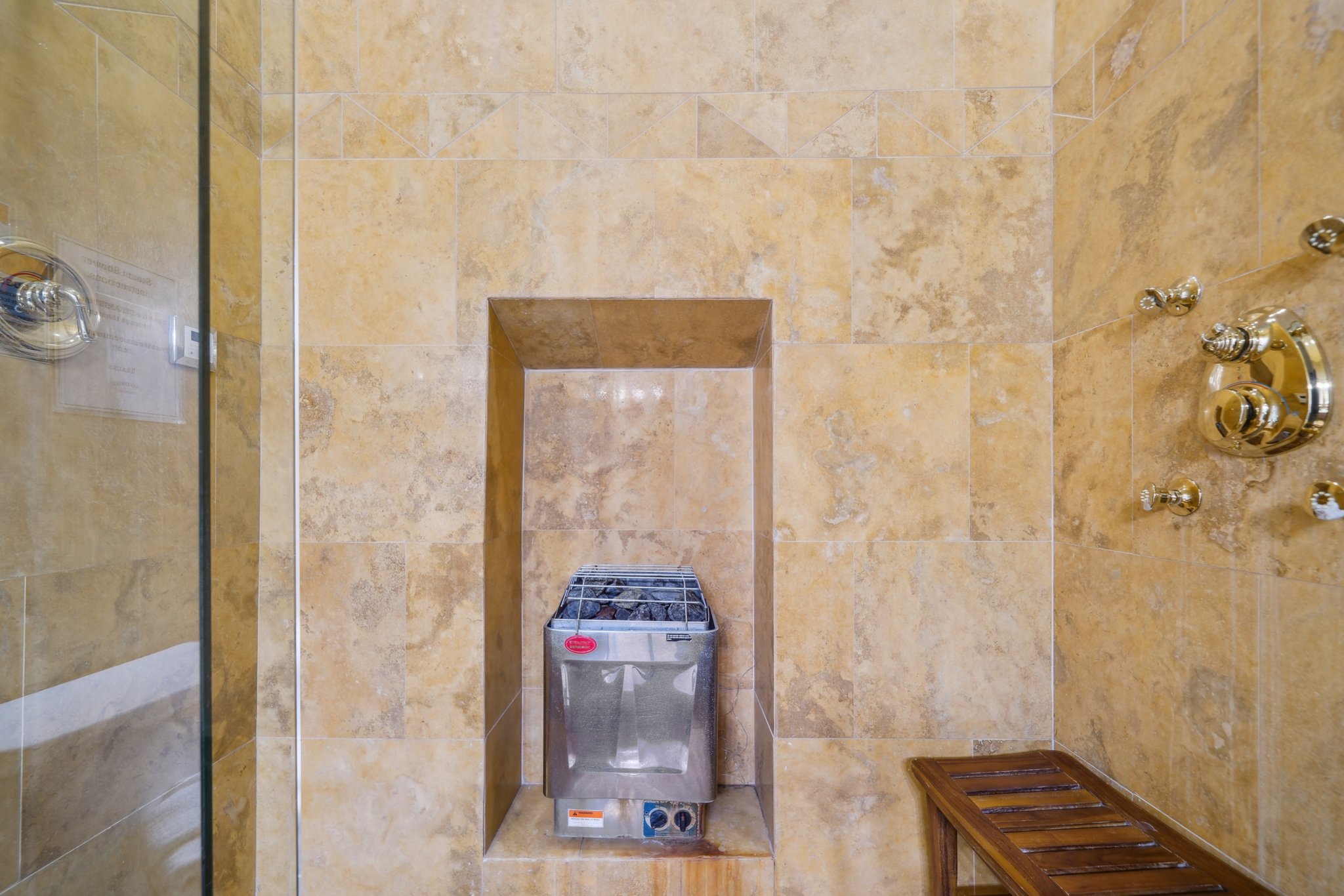 Downstairs Bath - Steam Shower