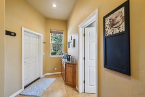 Mud room off garage